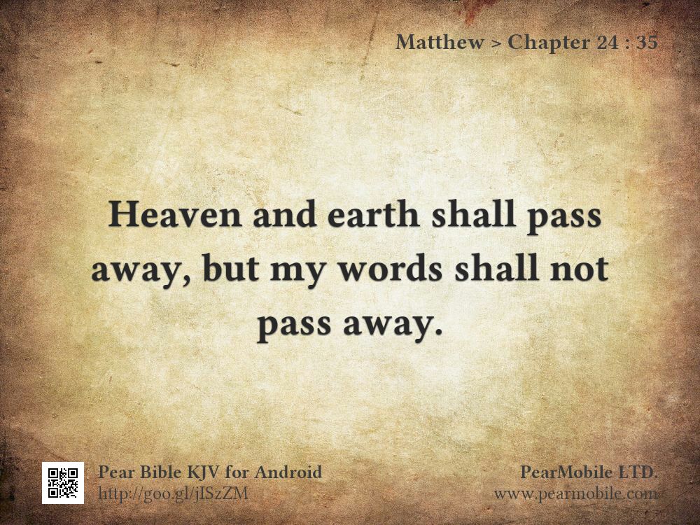 Matthew, Chapter 24:35